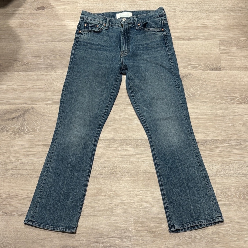 MOTHER The Insider Ankle Cropped Denim Jeans